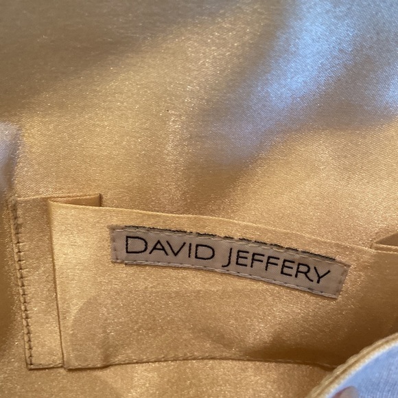 David Jeffery beaded envelope clutch with chain - Picture 6 of 7